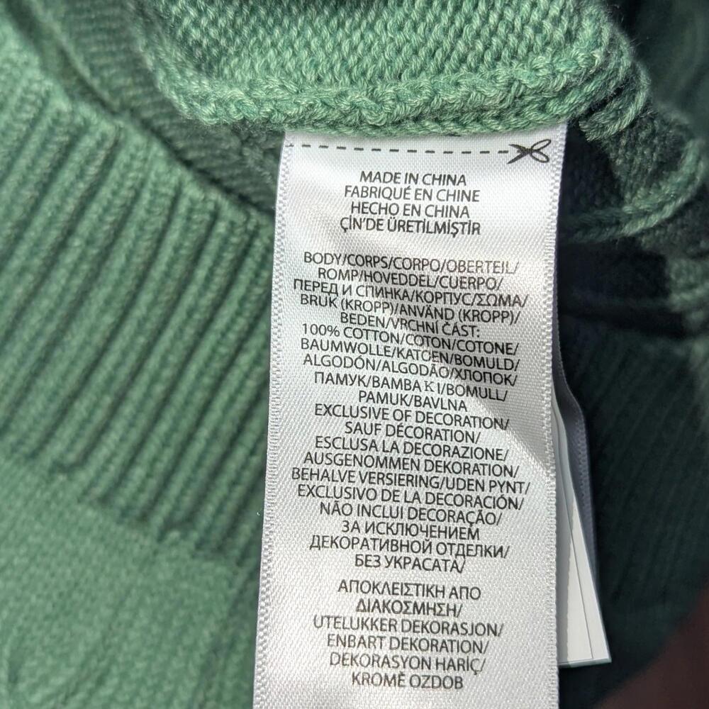 Polo Ralph Lauren Men’s Cable-Knit Cotton Crewneck Sweater Hunter Green XL NWT - Picture 6 of 7